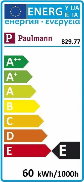 Energie-Label Paulmann Reflektor (E27, 60 W, 26 lm, 1 x)