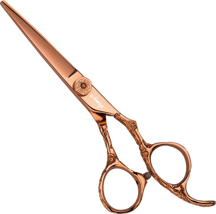 Actual product image E-kwip Hair Scissors Flower Rose Gold (13.97 cm)