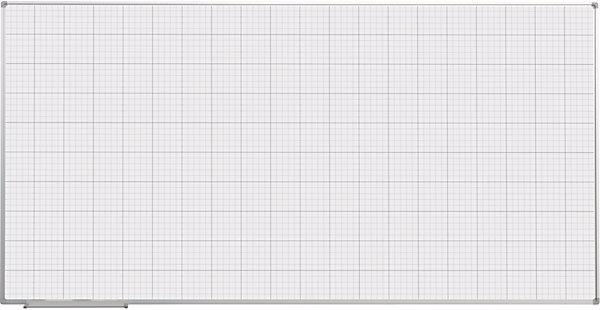Actual product image eurokraft basic Grid board, painted white, WxH 2000 x 1000 mm, 20 x 20 / 100 x 100 mm grid. (2000 x 1000 mm)