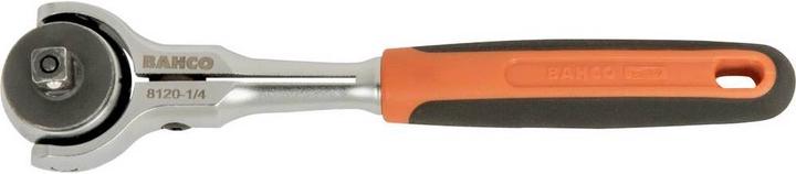 Image du produit Bahco Cliquet réversible 1/4" à tête pivotante, 72 dents et angle de reprise de 5°, 149 mm (1/4")