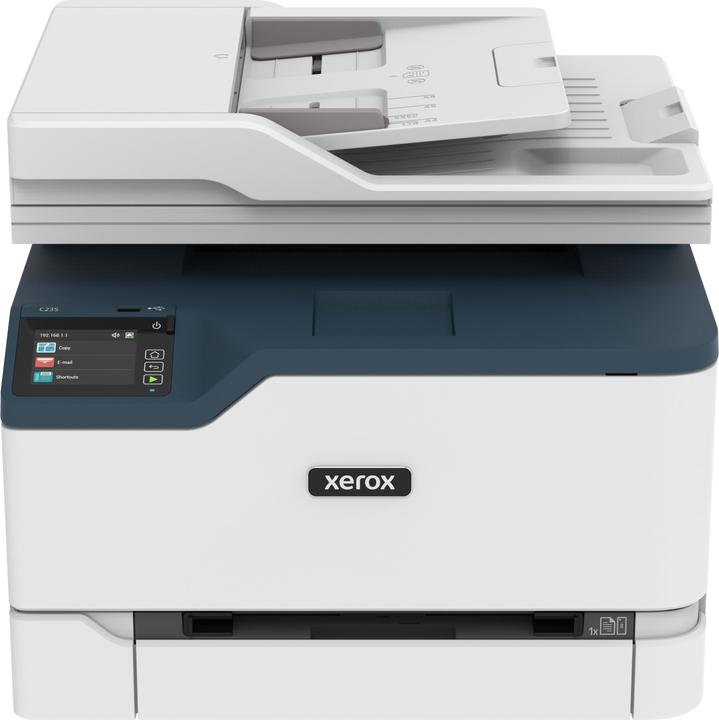 Xerox C235 A4 22 ppm Copia/Stampa/Scansione/Fax wireless PS3 PCL5e/6 ADF 2 vassoi Totale 251 fogli (Laser, Farbe)