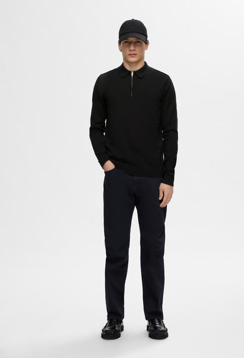 Produktbild Selected Homme Strick Langarm-Poloshirt (XXL)