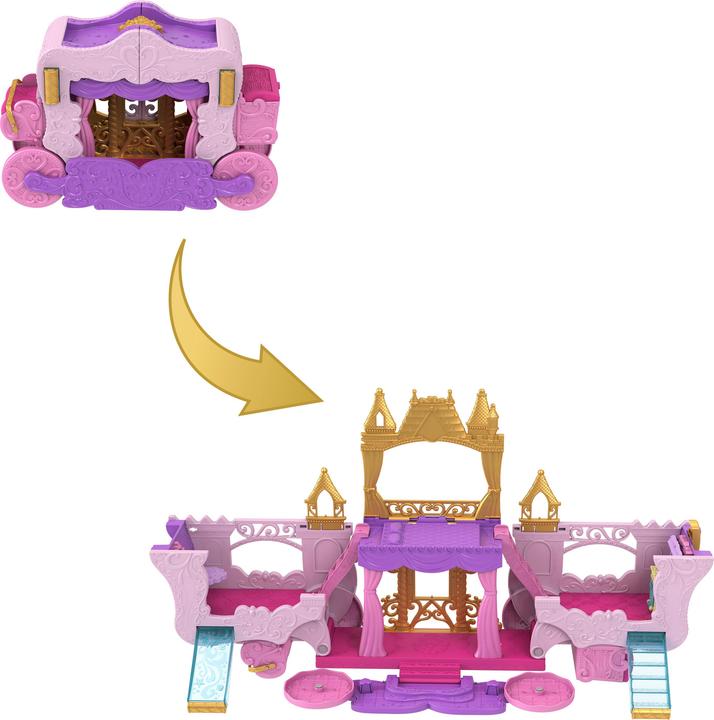 Image du produit Disney Princess Carriage To Castle Transforming Playset (Jeu de transformation de carrosse en château)