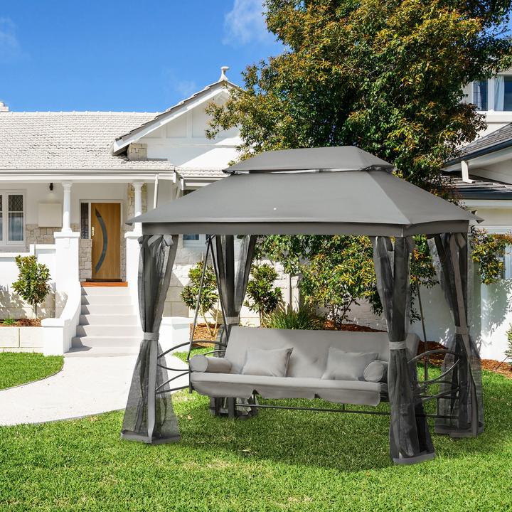 Actual product image Outsunny Hollywood swing Garden swing with side walls