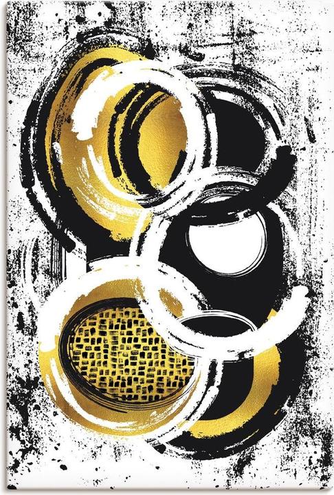 Produktbild Artland Abstrakte Malerei Nr. 2 gold U1ZX (40 x 60 cm)