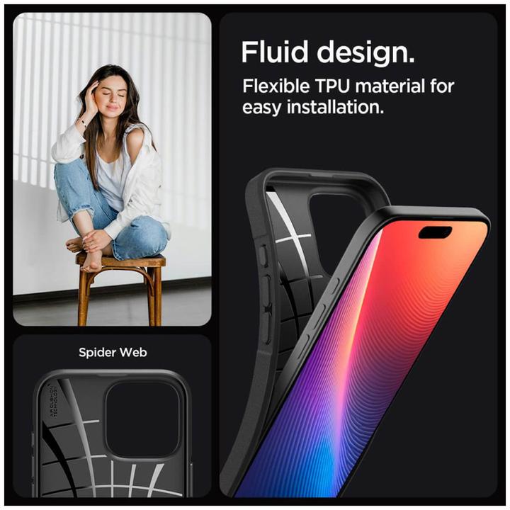 Immagine prodotto Spigen Core Armor iPhone 16 Pro nero opaco ACS08157 (Apple iPhone 16 Pro)