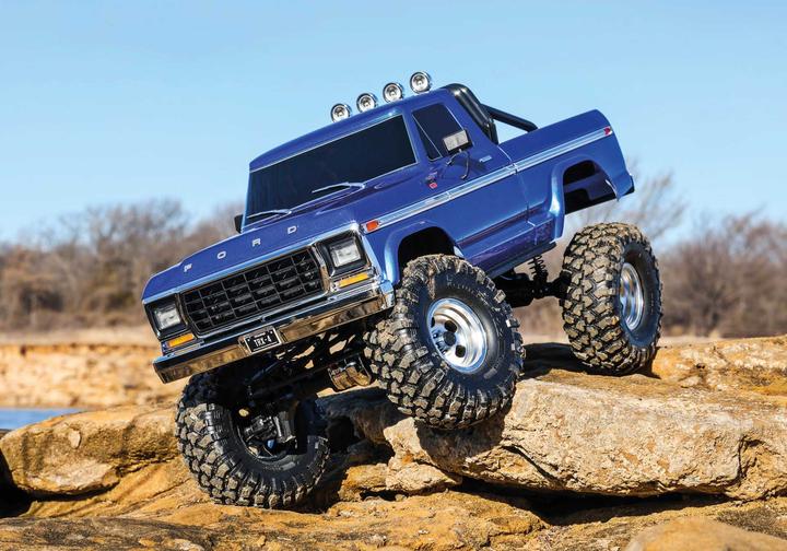 Actual product image Traxxas TRX-4 79 Ford F150 High-Trail 1/10 Crawler RTR blue Brushed, without battery and charger (RTR Ready-to-Run)