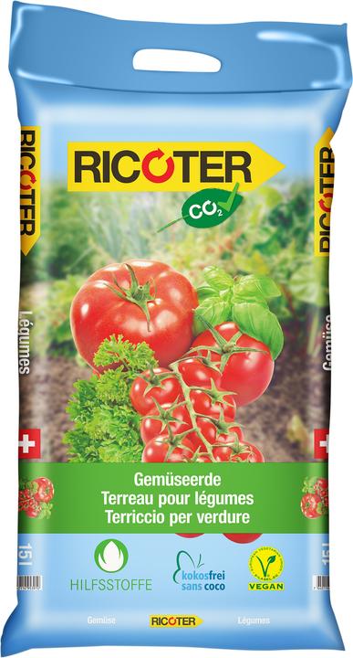 Produktbild Ricoter Gemüseerde Bio-Line (15 l, Erde ohne Torf)