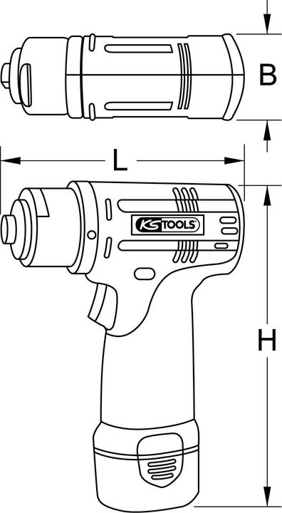 Produktbild KS Tools Akku-Schleifmaschine, 3.200 U/min 10,8V, mit 1 Akku und 1 Ladegerät (Exzenterschleifer)