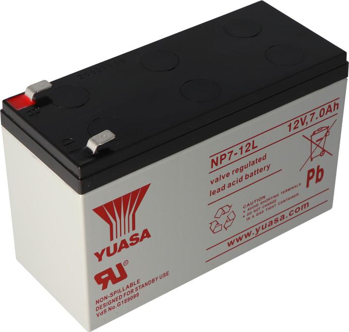Produktbild Yuasa Akku NP7-12L, mit 6,3mm Kontakten (12 V, 7 Ah)