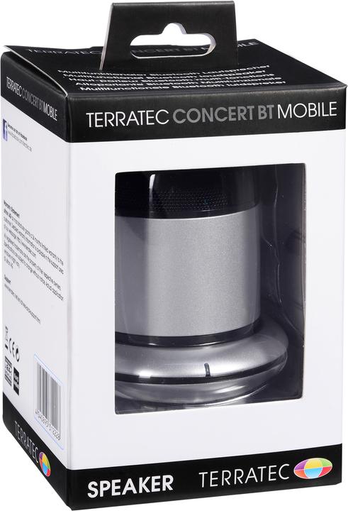Actual product image Terratec Speaker Concert BT mobile silver (131222) (10 h, USB power delivery, Battery operated)
