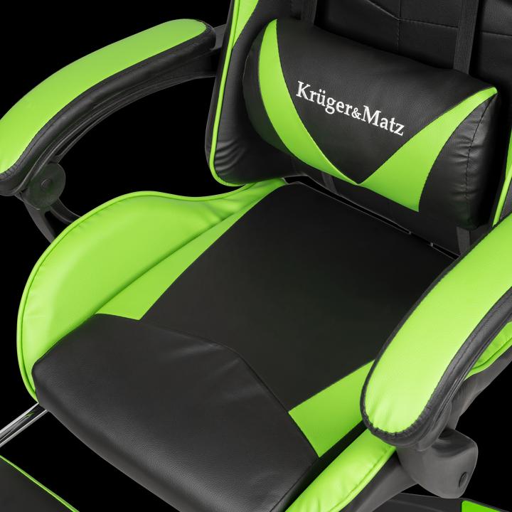 Actual product image Krüger&Matz Gaming chair Kruger & Matz Warrior GX-150 Gaming Chair, Black-green