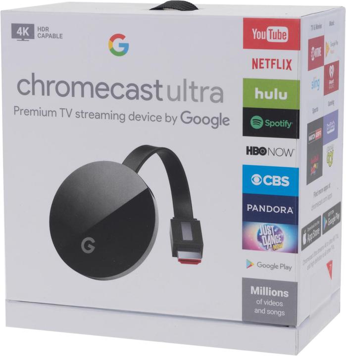 Produktbild Google Chromecast Ultra EU inkl. Zattoo Ultimate