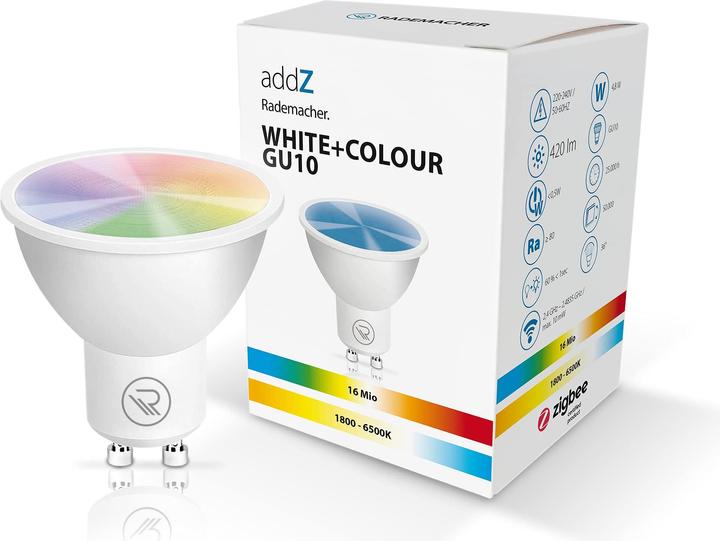 Produktbild Rademacher addZ White + Colour GU10 LED (GU10, 4.80 W, 420 lm, 1 x, F)