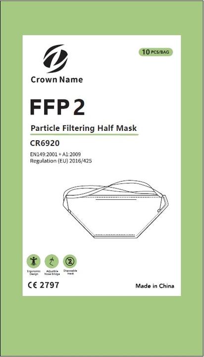 Image du produit Crown Name Masque de protection (FFP2, 10 x)