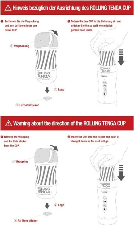 Actual product image Tenga Rolling