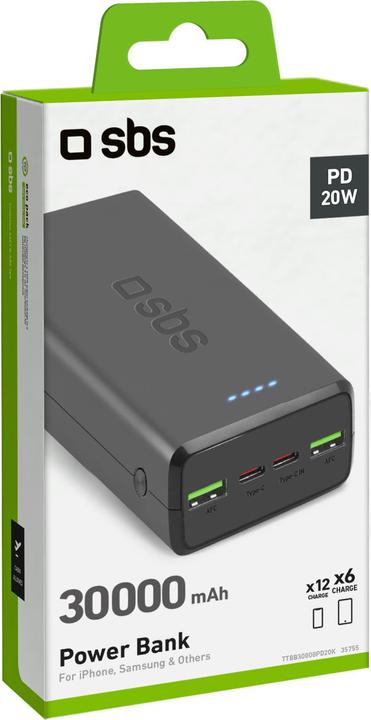 Actual product image SBS Power Bank (30000 mAh, 20 W, 111 Wh)