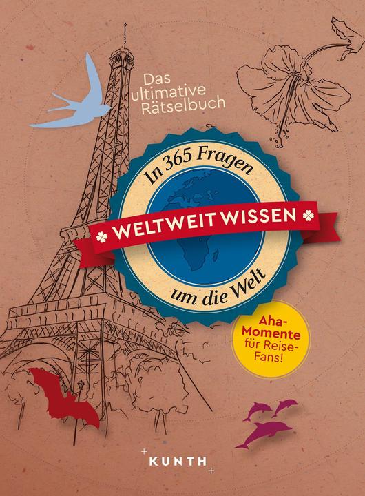 Actual product image Räselbuch Wissen weltweit (German, Kunth publishing house, 2023)