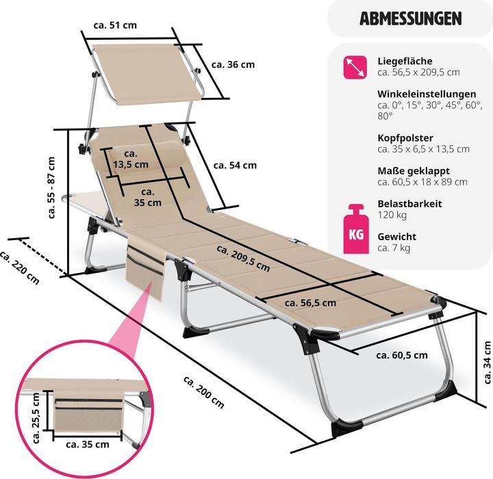 Produktbild tectake Lorella (200 cm)