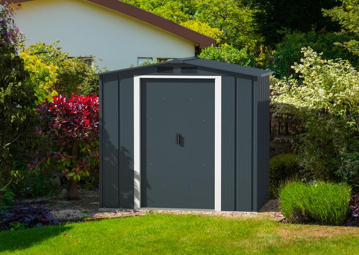 Actual product image Tepro Eco 6x4 shed, anthracite/white