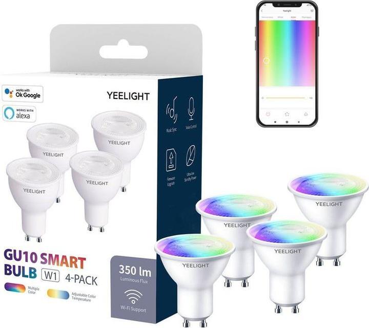Immagine prodotto Yeelight W5 (GU10, 4.50 W, 350 lm, 4 x, F)