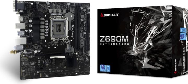 Immagine prodotto Biostar Z690MX2-E D4 (LGA 1700, Intel Z690H, mATX)