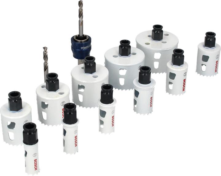 Immagine prodotto Bosch Professional Zubehör Set di seghe a tazza Progressor (20 mm, 22 mm, 25 mm, 32 mm, 35 mm, 40 mm, 44 mm, 76 mm, 60 mm, 68 mm, 51 mm)