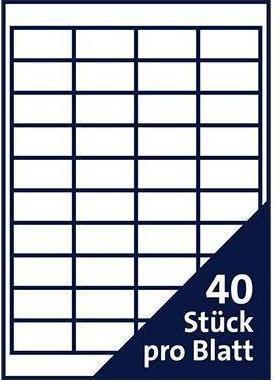 Actual product image Soennecken Label 5757 48,5x25,4mm white 4.000 pcs./pack.