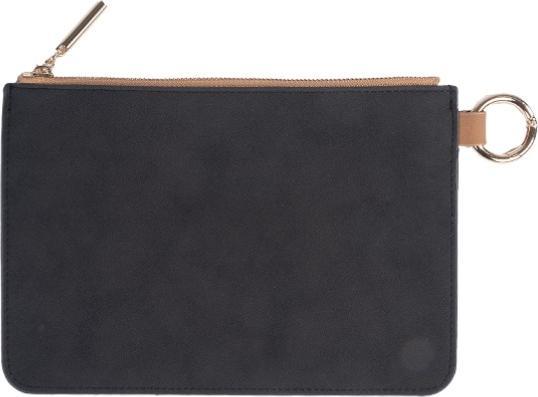 Produktbild Artebene MAJOIE Kosmetiktasche soft schwarz – Vegane Leder-Tasche mit Karabinerhaken