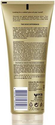 Produktbild Dove Body Love Summer Revived (Selbstbräunungstuch, 200 ml)