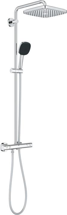 Actual product image Grohe Vitalio Comfort 250 Cube shower system with thermostatic mixer and Vitalio Comfort 110 hand shower