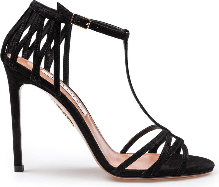 Produktbild Aquazzura forever more 105 suede sandal black color (36)