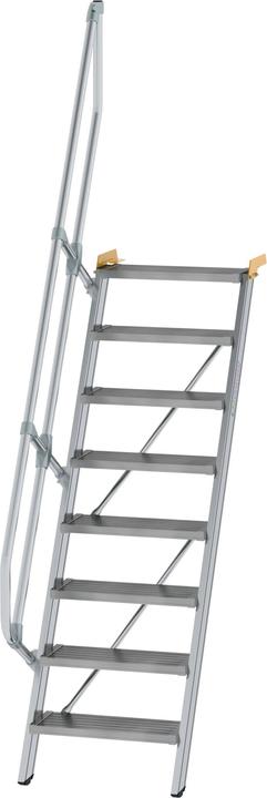 Actual product image Munk Stairs 60° Step width 600 mm 8 steps Aluminium fluted (Scaffolding, 60 cm)