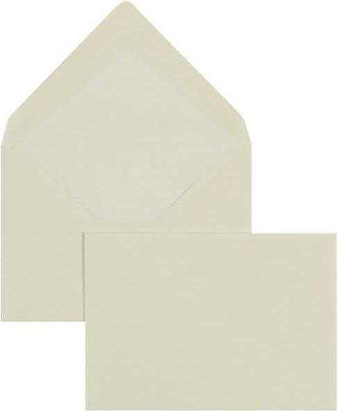 Actual product image Blanke Envelopes 81x114mm (DIN C7) 100g/qm gummed PU=100 pieces chamois (100 x)
