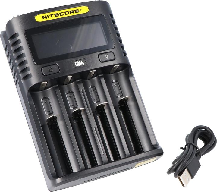 Image du produit Nitecore Chargeur USB UM4 (1 pcs, 14500, 16340, 18650, Piles rechargeables + chargeur)
