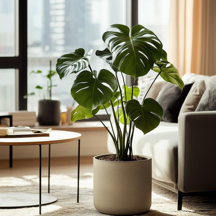 Actual product image Plant in a Box Monstera Deliciosa - Window Leaf (60 cm)