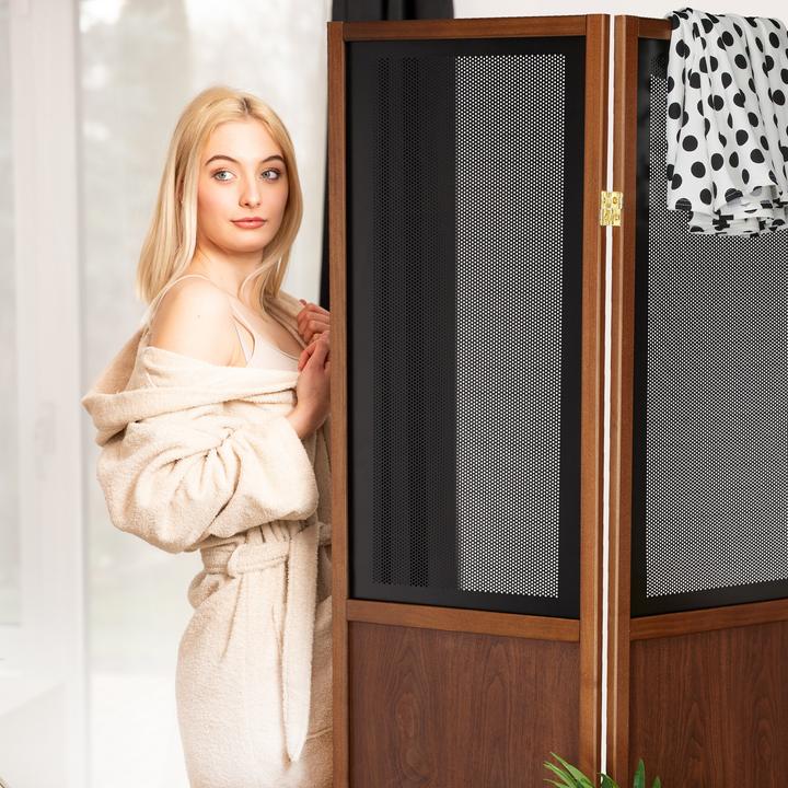 Actual product image Relaxdays Folding screen