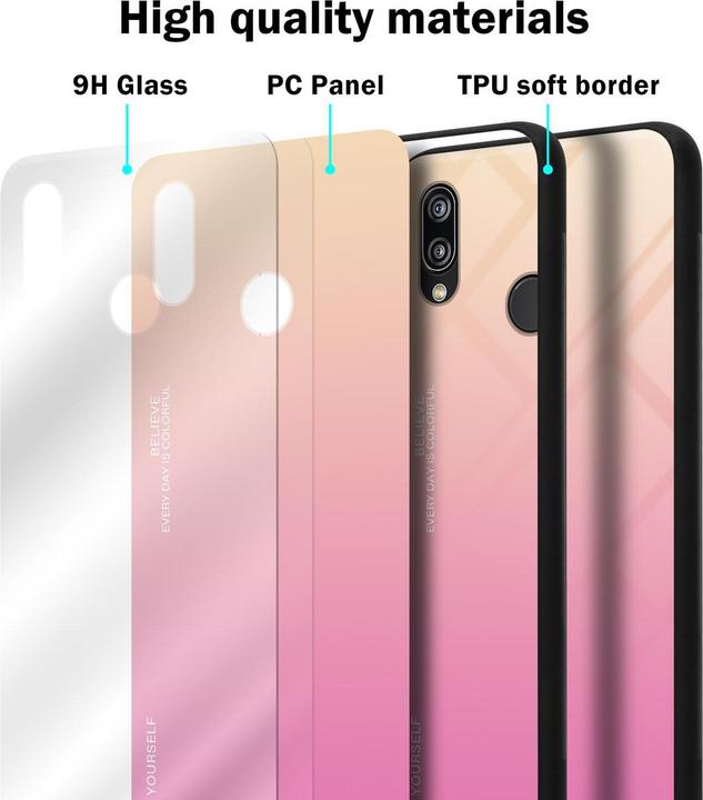 Productafbeelding Cadorabo TPU 2 kleuren glasdekking (Huawei Nova 3E)
