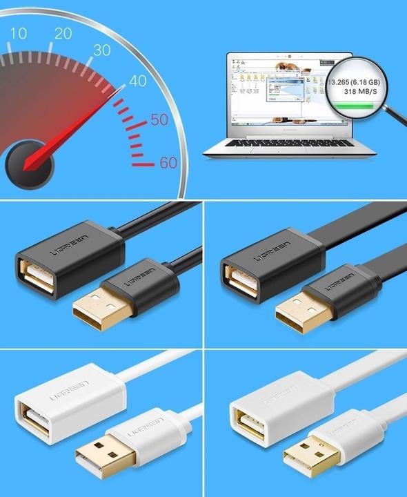 Produktbild Ugreen USB A — USB A (2 m, USB 2.0)