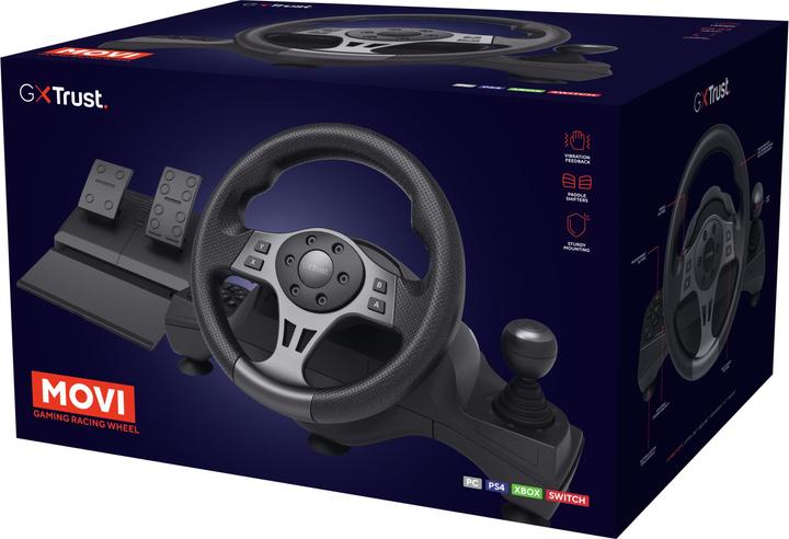Actual product image Trust Gxt289 Movi Racing Wheel (Xbox One X, Xbox Series S, Xbox One S, Switch, PS4, Xbox Series X)