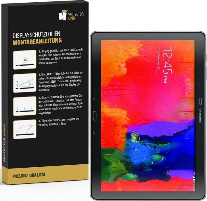 Produktbild Protectorking 4x Premium Displayschutzfolie 3D KLAR (4 Stück, Galaxy Note Pro 12.2)