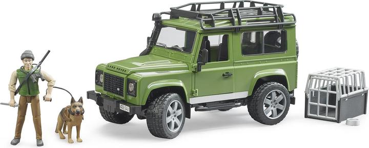 Produktbild Bruder Land Rover Defender Station Wagon mit Förster und Hund