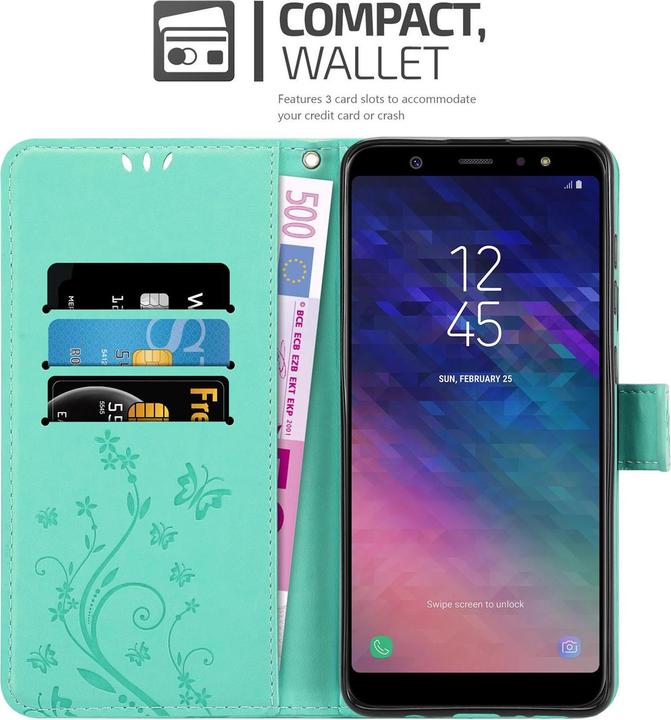 Produktbild Cadorabo Flower Book Cover (Samsung Galaxy A6+)