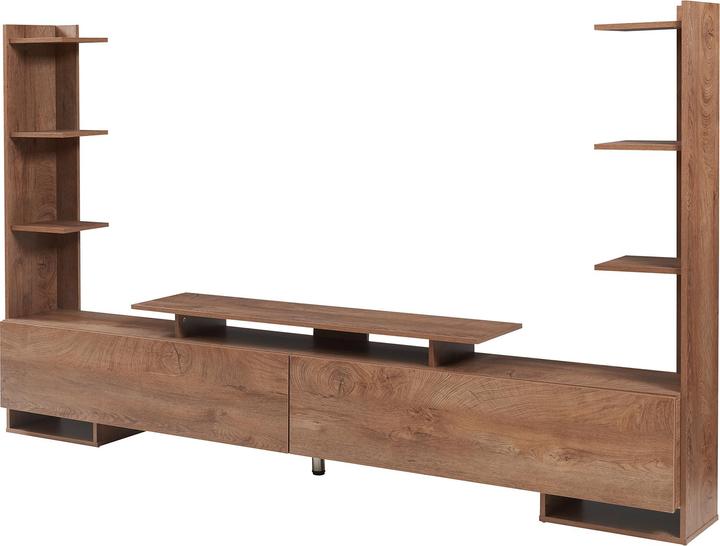 Actual product image En.Casa Fernsehschrank Rauki 233x31x141 cm Walnussoptik