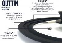 Actual product image Quttin rubber pan lid 242628 (Metal)