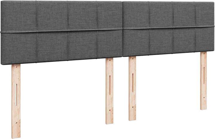 Produktbild VidaXL Ottoman-Bett mit Matratzen Dunkelgrau 160x200 cm Stoff (160 x 200 cm)