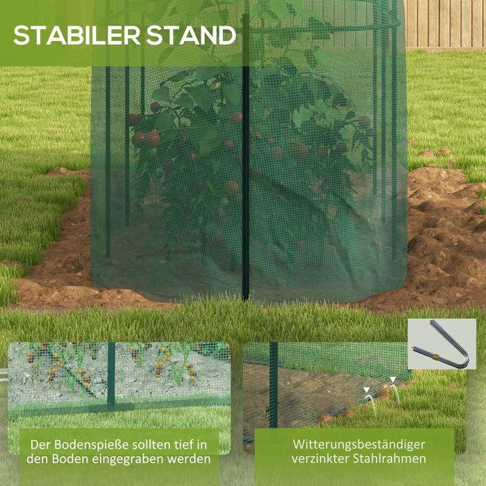 Image du produit Swisshandel24 3 x 1 m Gartennetz, Pflanzenschutzzelt mit Tür, Insektenschutznetz, Winddichtes Gemüsenetz, Schädlin