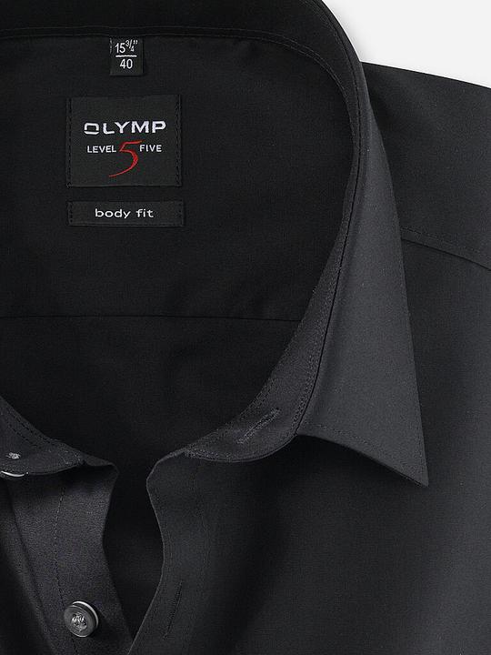 Image du produit Olymp Chemise Level 5 Bodyfit noir 1/2 manches taille 40 (40)