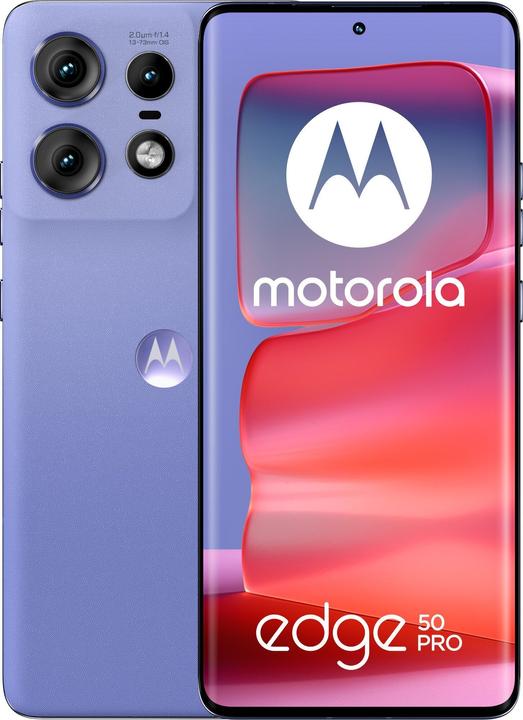 Productafbeelding Motorola Edge 50 Pro (512 GB, Luxe lavendel, 6.65", SIM + eSIM, 50 Mpx, 5G)