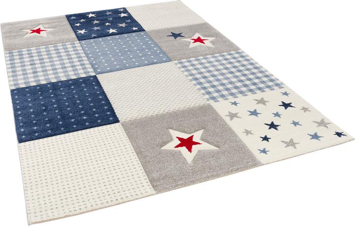 Image du produit Pergamon Tapis pour enfants Maui Kids Check Stars (80 x 160 cm)